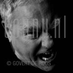 07-02-2001 Cezar Zuyderwijk at studio in Amsterdam on behalf of Schreeuwen project.

[keywords]Black and White Image, Headshot[/keywords]